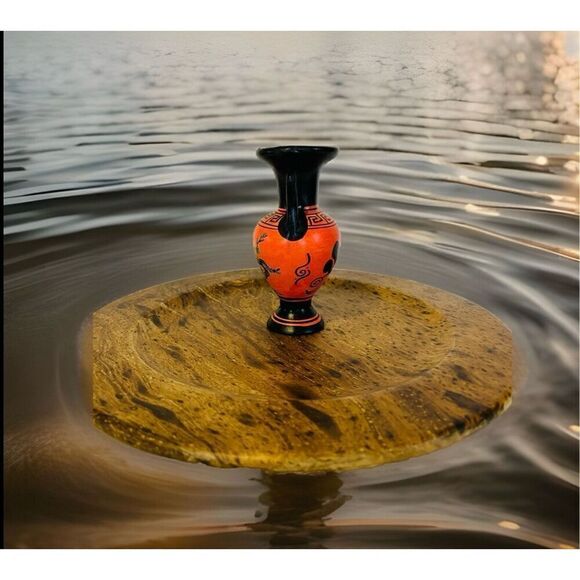 Hand Made Vintage Greek Urn (From Greece) - Picture 2 of 6